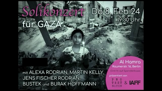 Bustek Unplugged mit Jens Fischer Rodrian - Soli Konzert für Gaza 08.02.2024